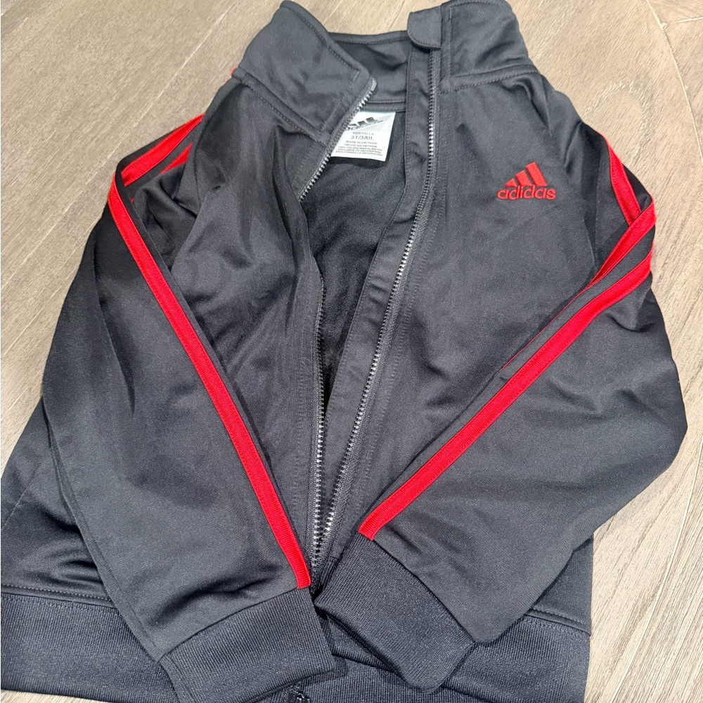 Adidas Black Track Jacket with Logo
